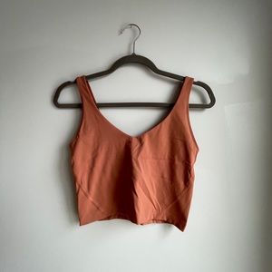 Gilly Hicks Mauve Hidden Shelf-bra Workout Top Medium